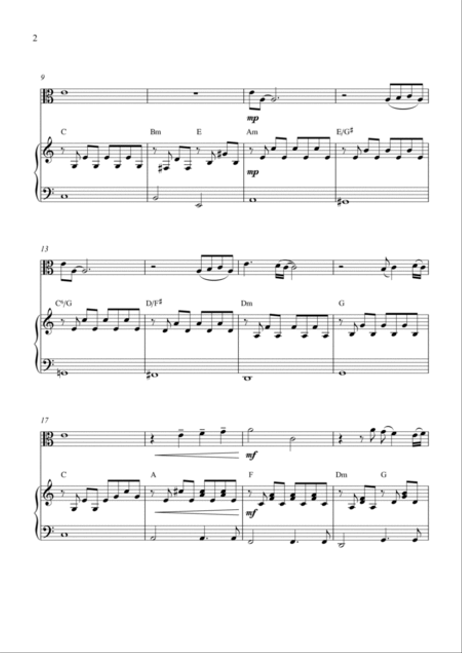 Feelings (?dime?) Viola scores gallery preview page 2