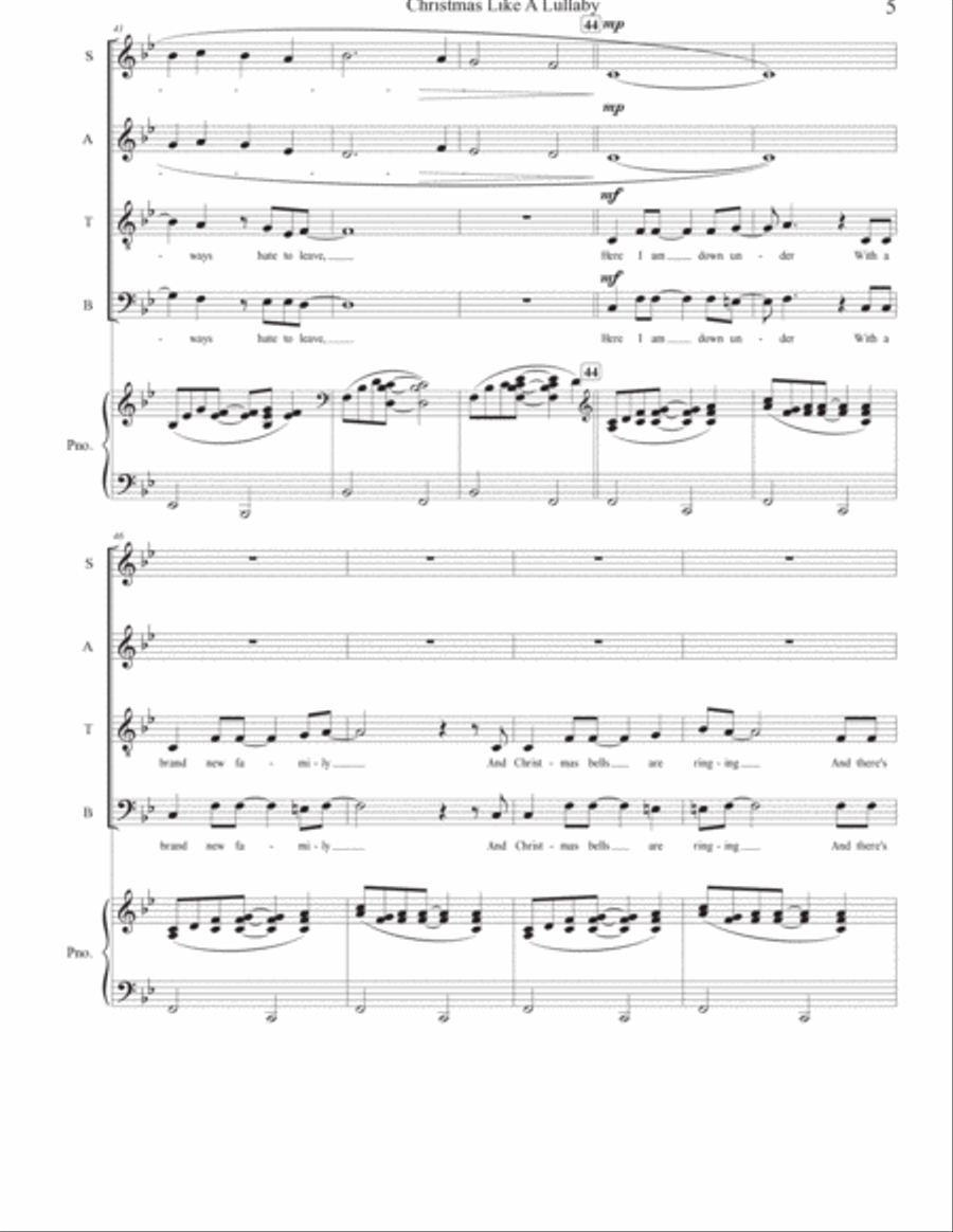 Christmas Like A Lullaby Christmas Like A Lullaby 4-Part scores gallery preview page 5