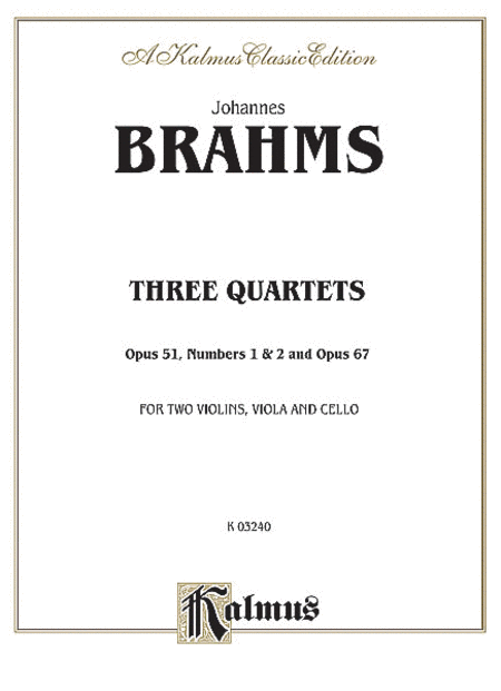 Three String Quartets, Op. 51, Nos. 1 and 2, Op. 67