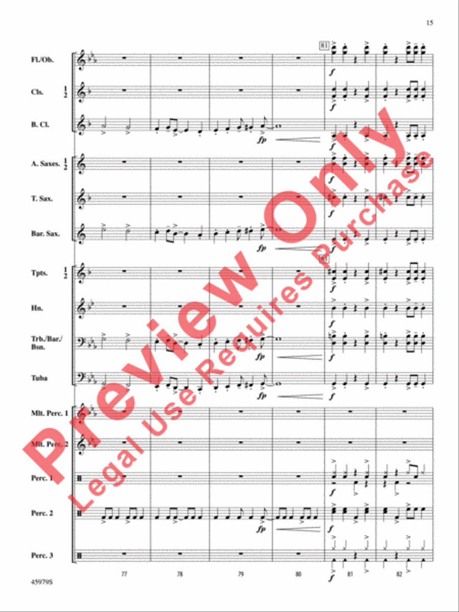Ring, Ring, Ring! Concert Band scores gallery preview page 16