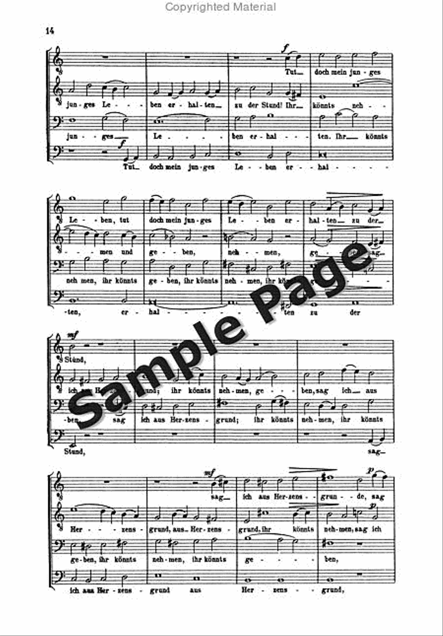 Hindemith Variationen Tanzlied TTBB scores gallery preview page 15
