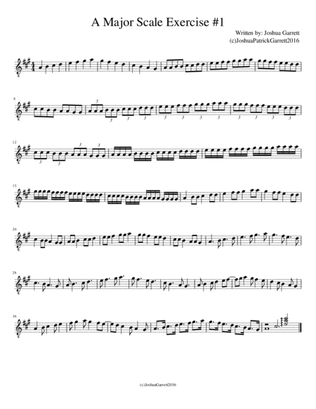 A Major Scale Exercise #1