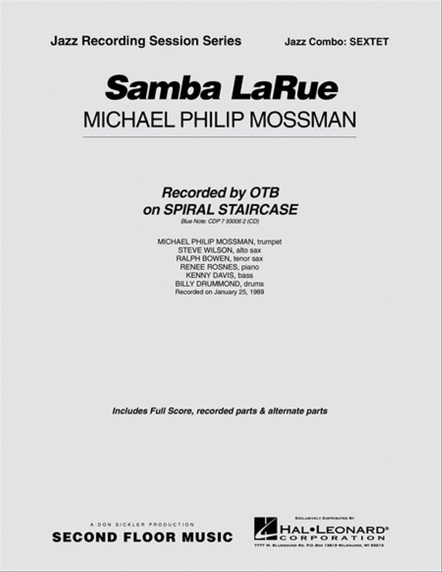 Samba Larue Jazz Ensemble scores gallery preview page 1