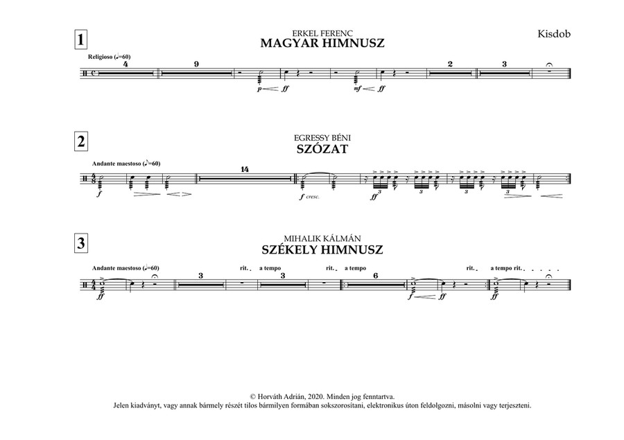 Indulókönyv 2020 - 37 Kisdob Concert Band scores gallery preview page 5