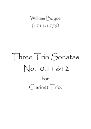 Three Trio Sonatas No.10,11 & 12