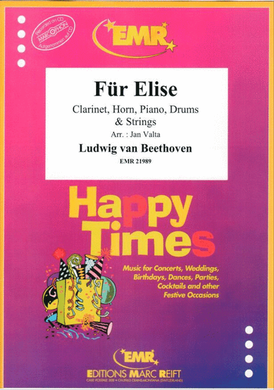 Fur Elise Clarinet scores gallery preview page 1