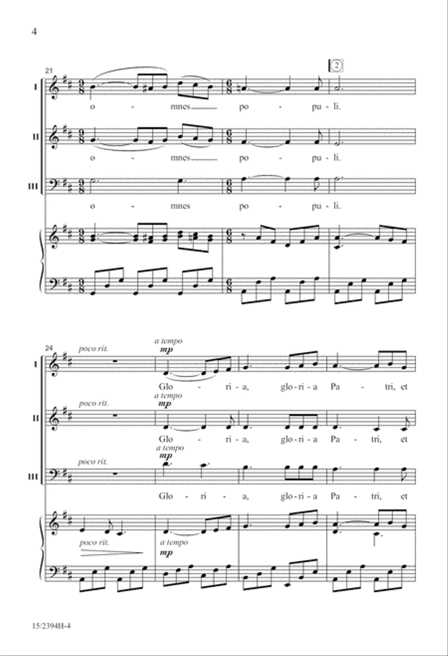 Laudate Dominum Laudate Dominum 3-Part scores gallery preview page 5
