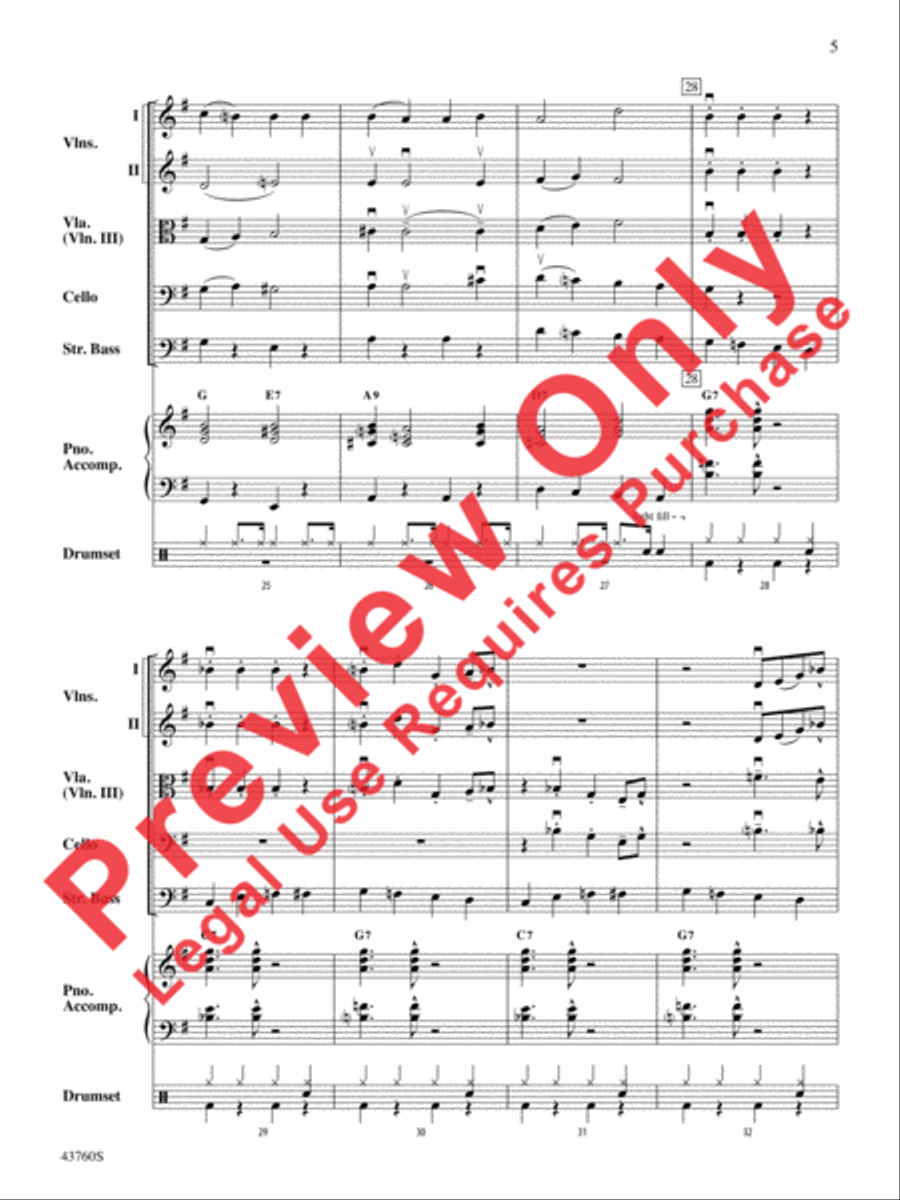 Jingle All the Way String Orchestra scores gallery preview page 6