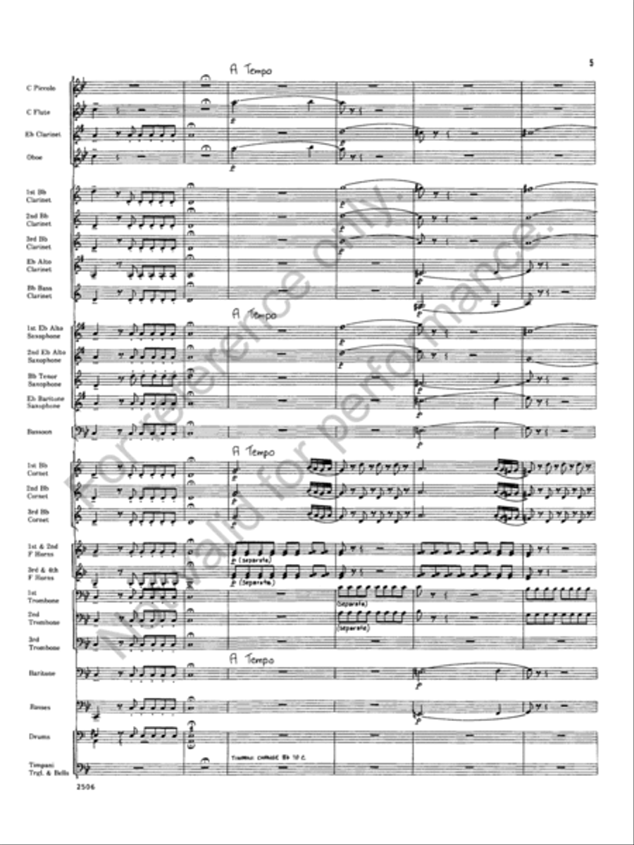 Armida Concert Band scores gallery preview page 5