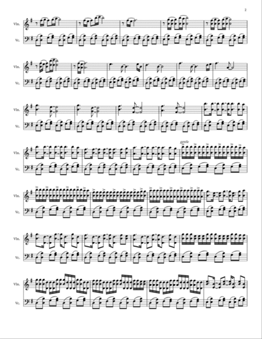 Comptine D Ete N 2 String Duet scores gallery preview page 2