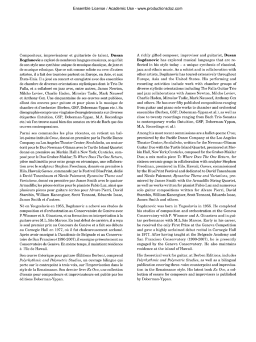 Suite brève Suite brève Classical Guitar scores gallery preview page 2