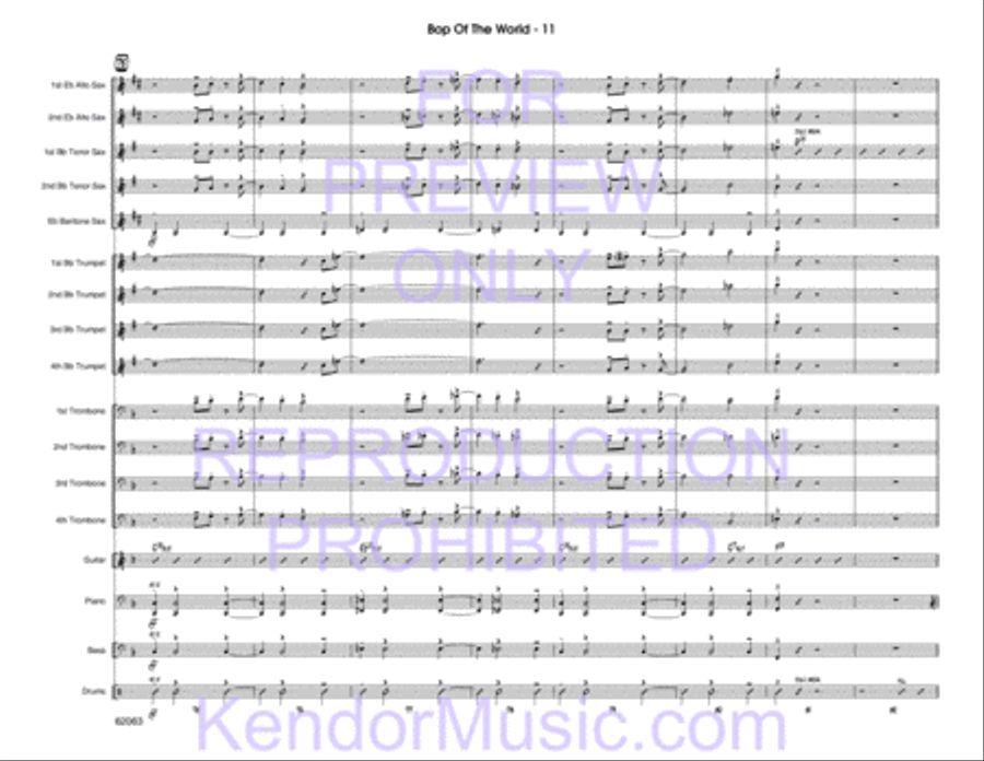 Bop Of The World Bop Of The World Jazz Ensemble scores gallery preview page 13