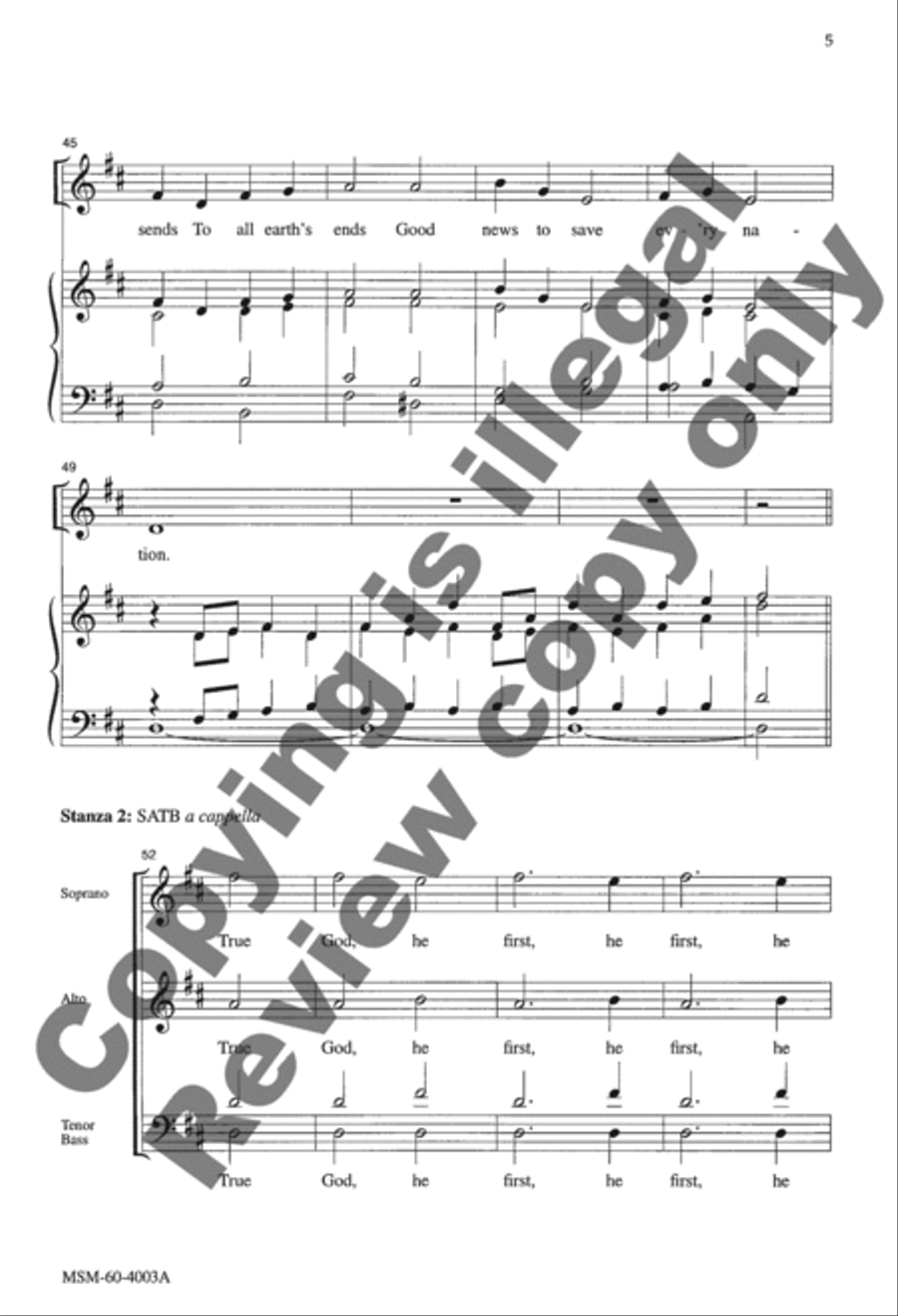 With High Delight (Choir Score) 4-Part scores gallery preview page 5
