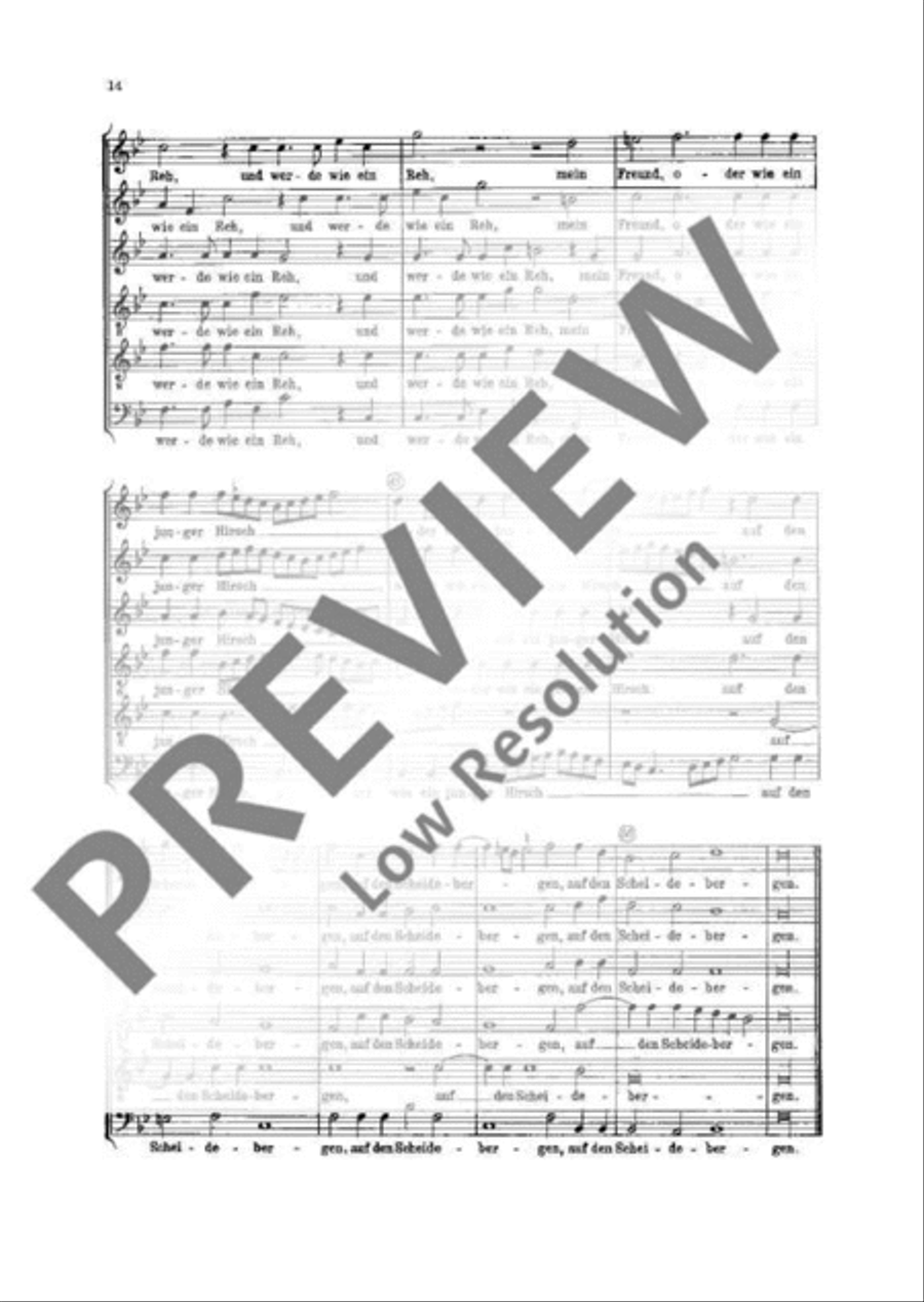 Five Song of Salomon motets Mixed Choir scores gallery preview page 15