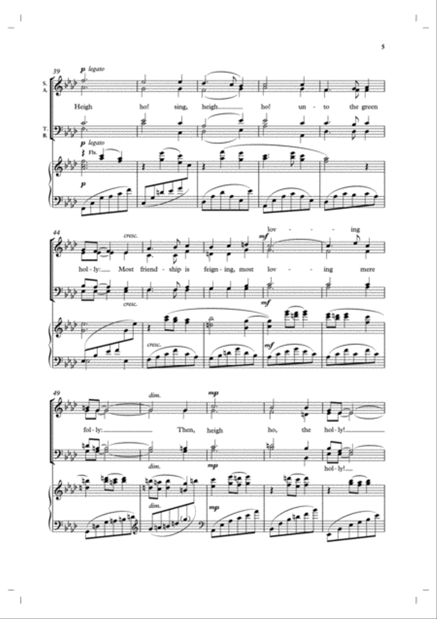 Blow, blow, thou winter wind Divisi scores gallery preview page 4