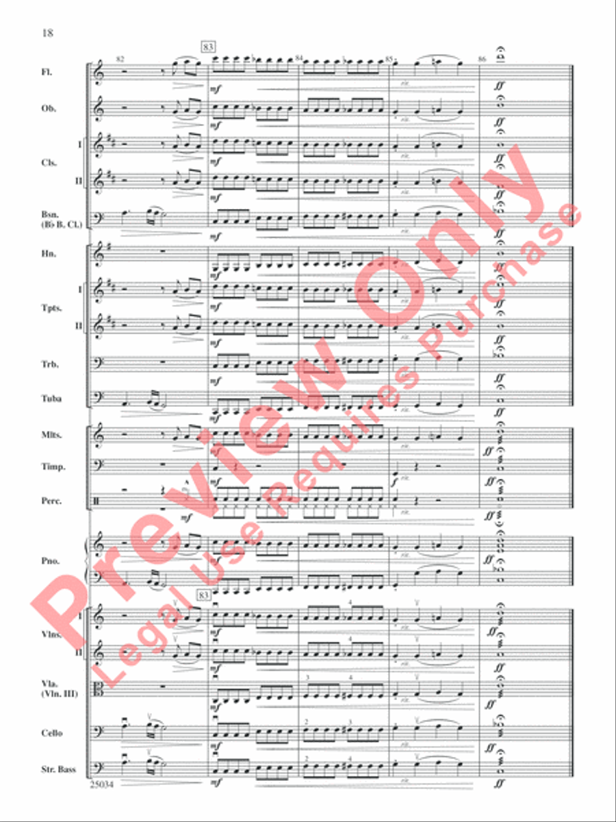 A Rockin' Halloween Full Orchestra scores gallery preview page 19