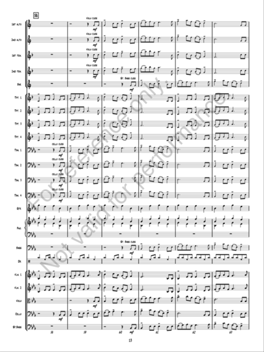 The Twelve Days of Christmas Jazz Ensemble scores gallery preview page 12