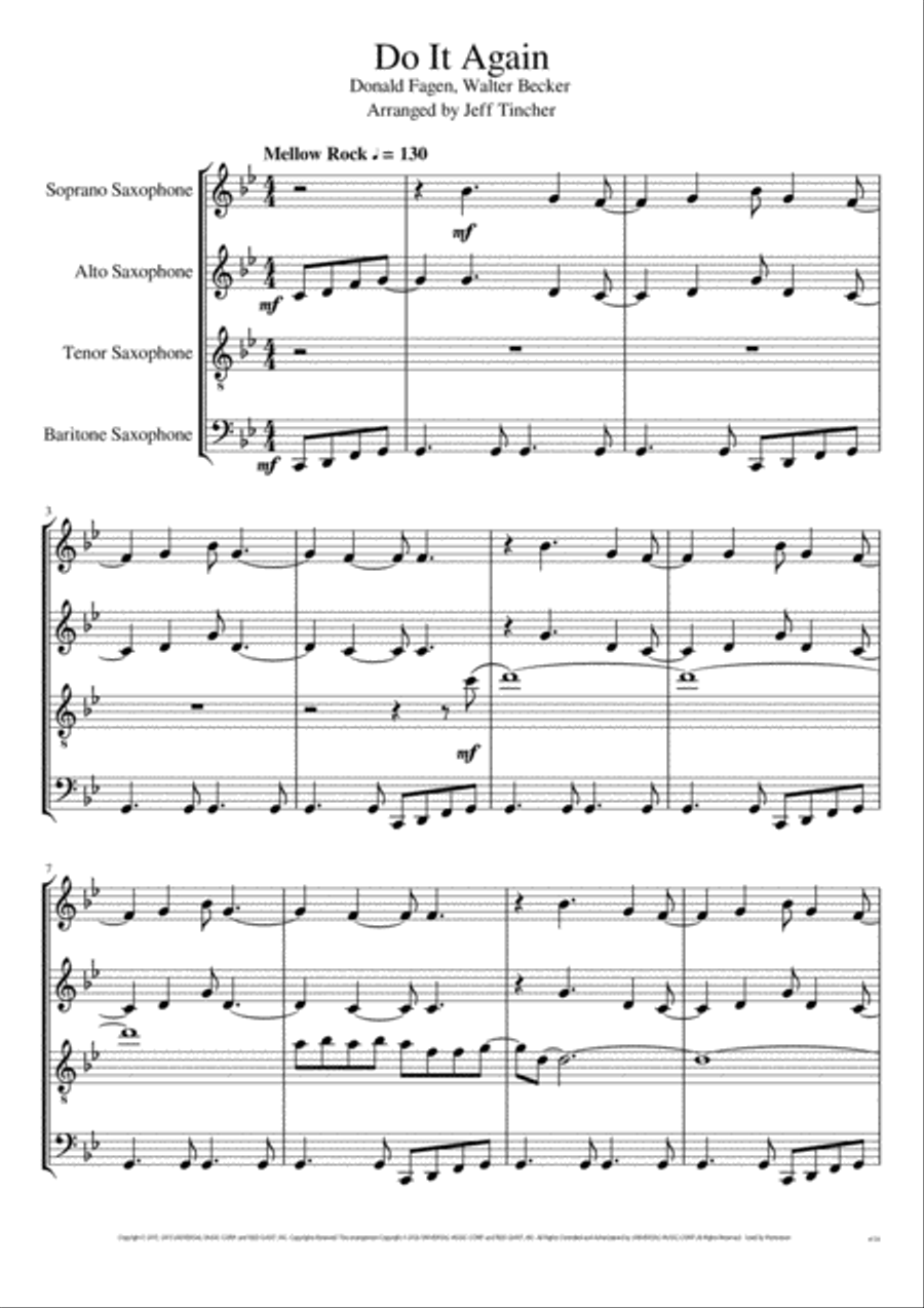 Do It Again Woodwind Quartet scores gallery preview page 2