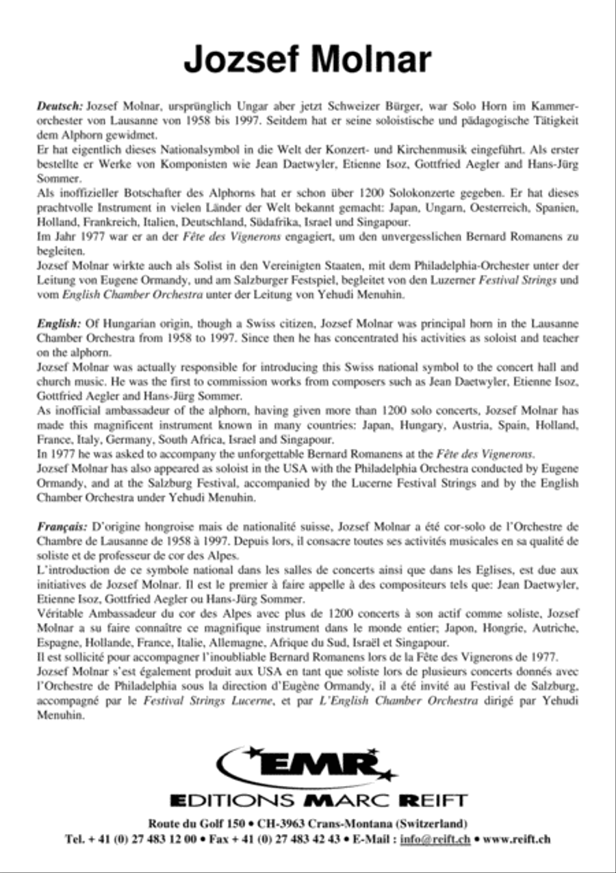 Les 4 Saisons Alphorn scores gallery preview page 7
