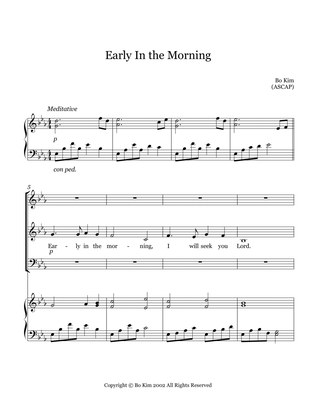 Early In The Morning (An original hymn for SAT)