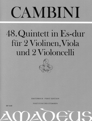 Book cover for Quintet no.48 in E flat