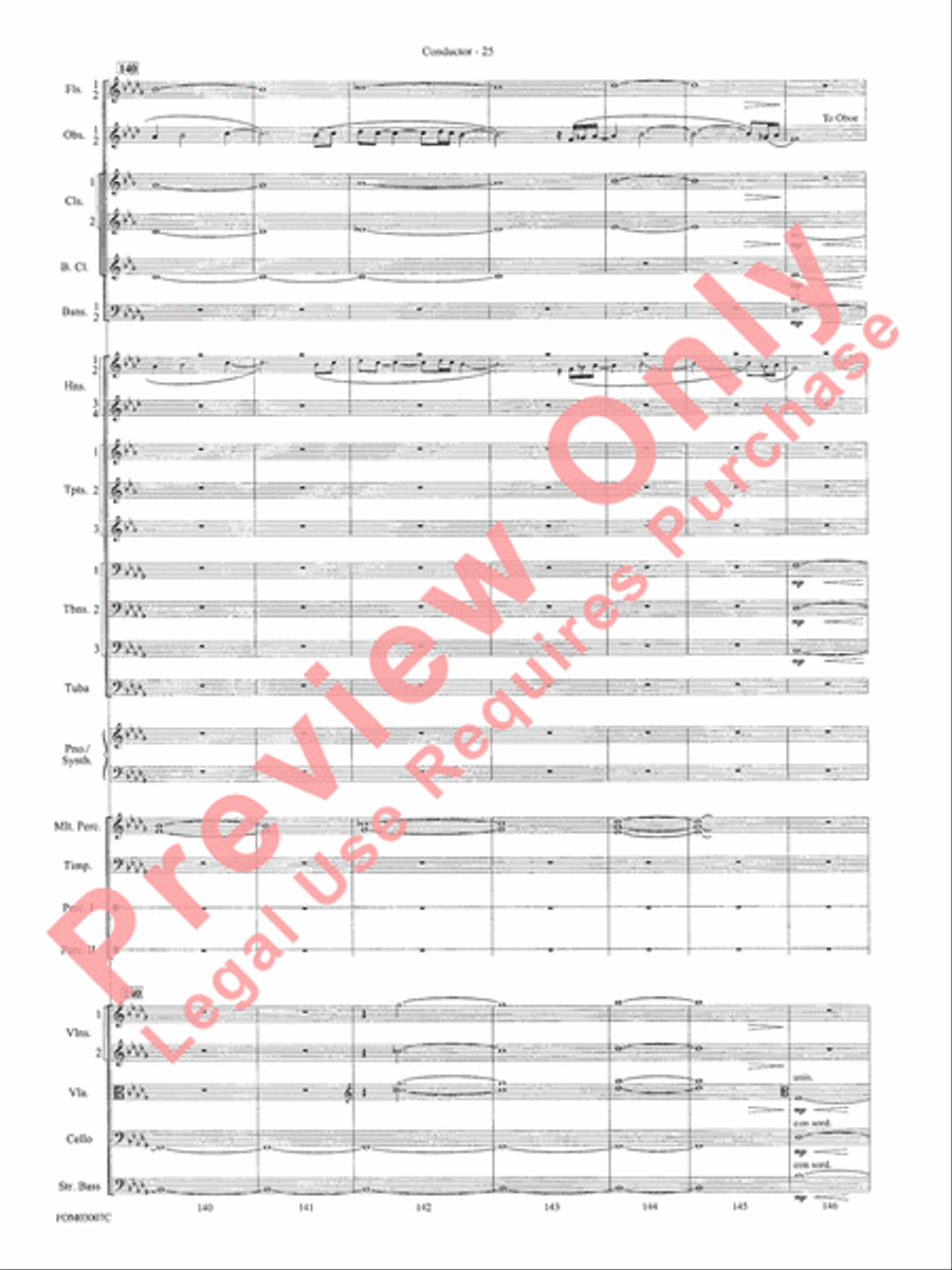 Symphonic Suite from Lord of the Rings: The Two Towers - Conductor Score Full Orchestra scores gallery preview page 27