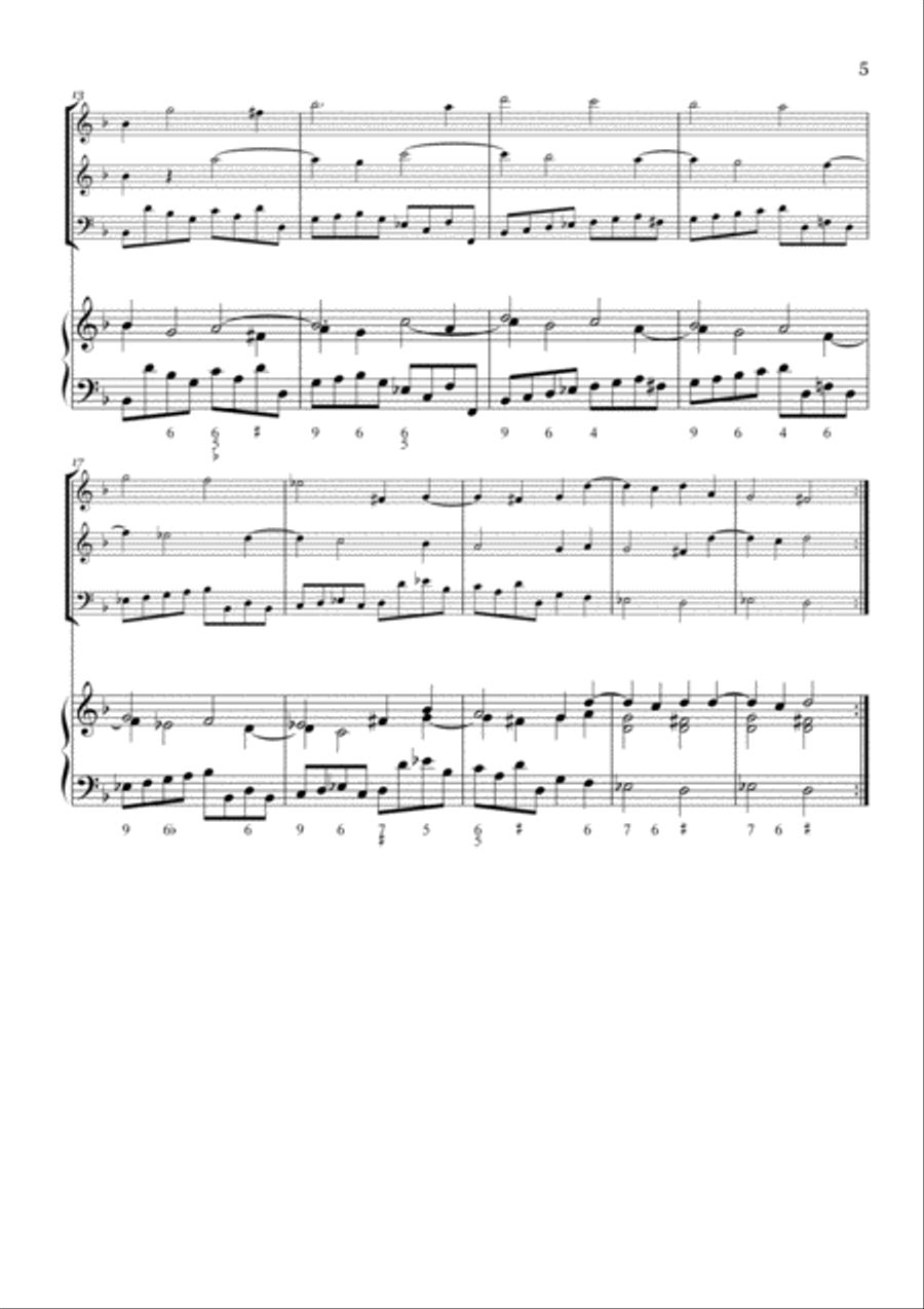 Corelli - Christmas Concerto - arranged as a string trio sonata Cello scores gallery preview page 5