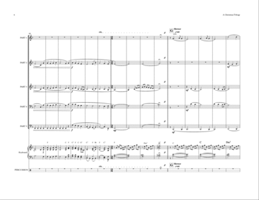 A Christmas Trilogy (Flex band) Small Ensemble scores gallery preview page 6