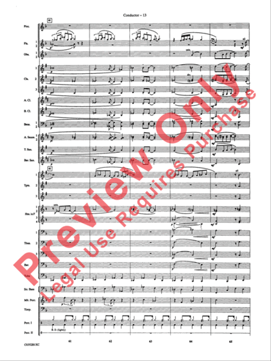 Duke Ellington! Duke Ellington! Concert Band scores gallery preview page 16