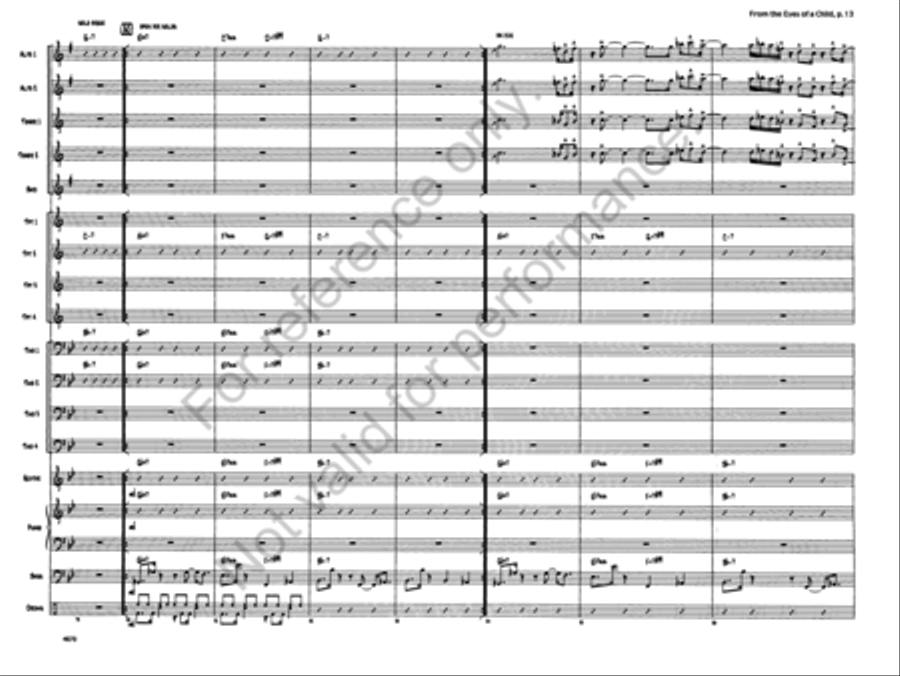 From the Eyes of a Child From the Eyes of a Child Jazz Ensemble scores gallery preview page 12