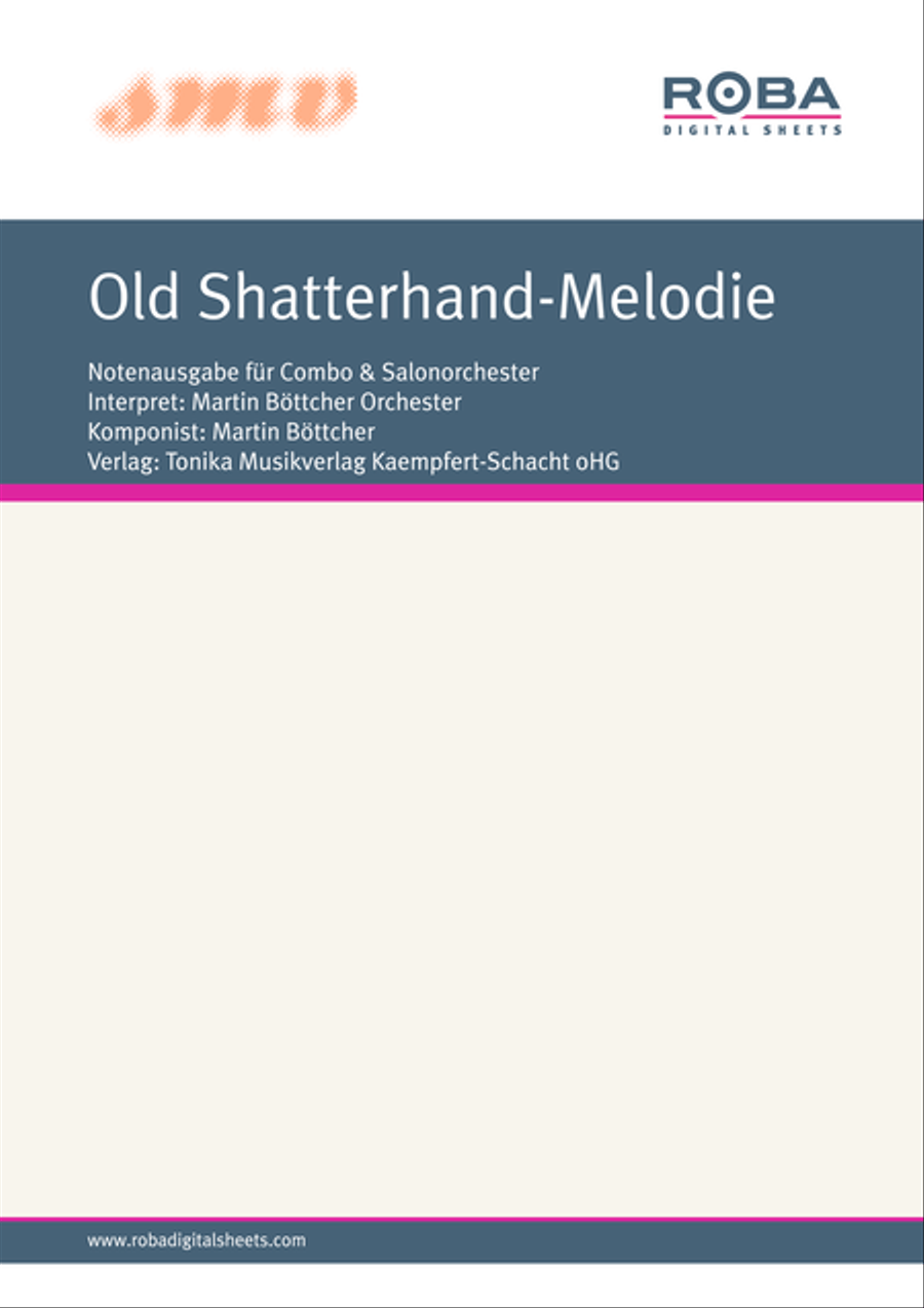 Old Shatterhand-Melodie Orchestra scores gallery preview page 1