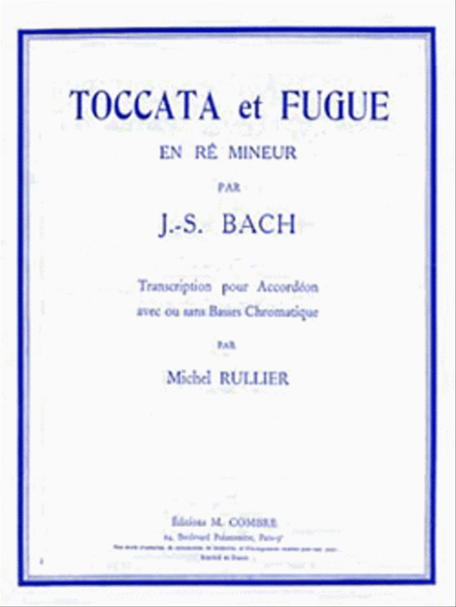 Toccata et Fugue en Re mineur