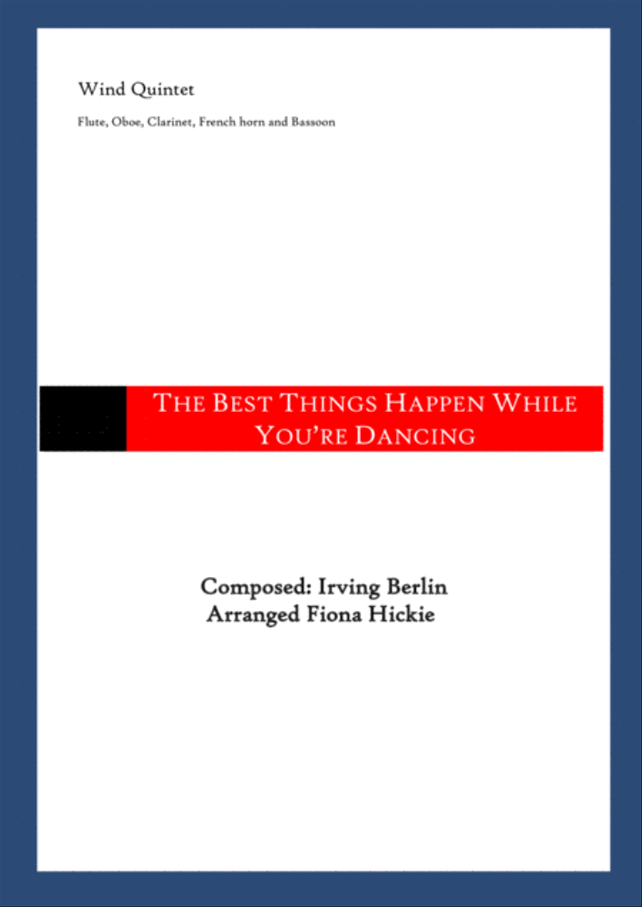 The Best Things Happen While You're Dancing Woodwind Quintet scores gallery preview page 1