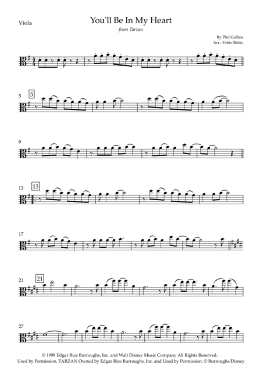 You'll Be In My Heart String Duet scores gallery preview page 3