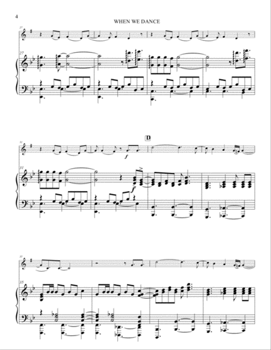 When We Dance Alto Saxophone scores gallery preview page 4