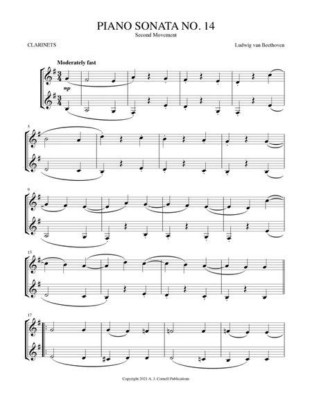 Piano Sonata No. 14, Second Movement image number null