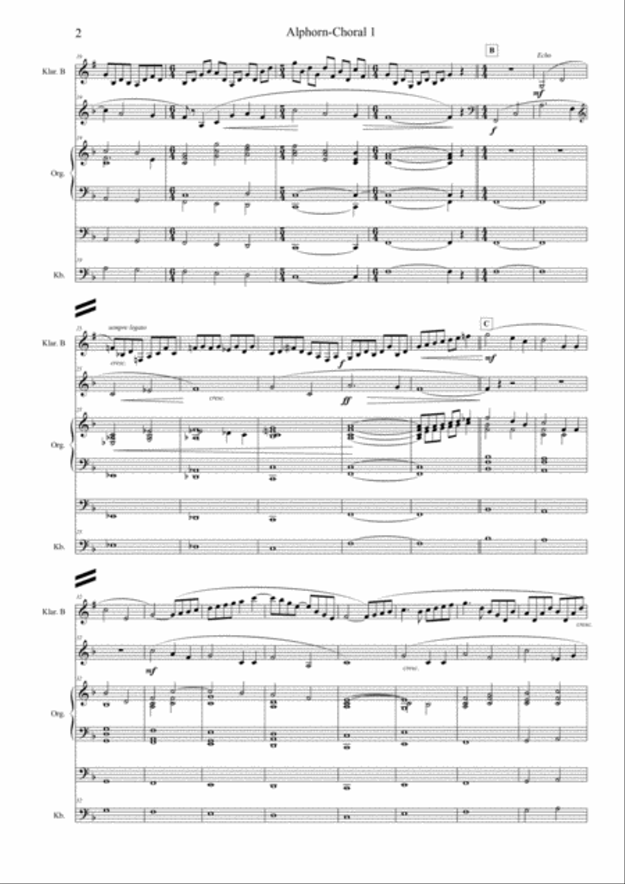 Alphorn-Stücke, Originalkompositionen Small Ensemble scores gallery preview page 4