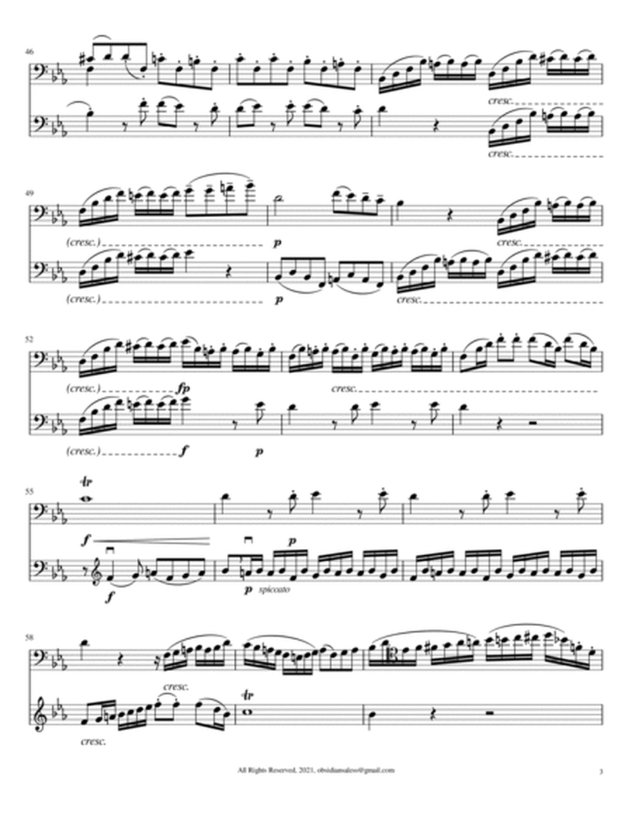 Beethoven: Eyeglasses Duo [Complete], WoO 32, Arranged for 2 Cellos image number null
