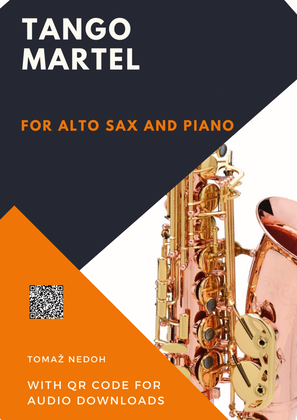 Book cover for Tomaz Nedoh: TANGO MARTEL for Alto Saxophone and Piano