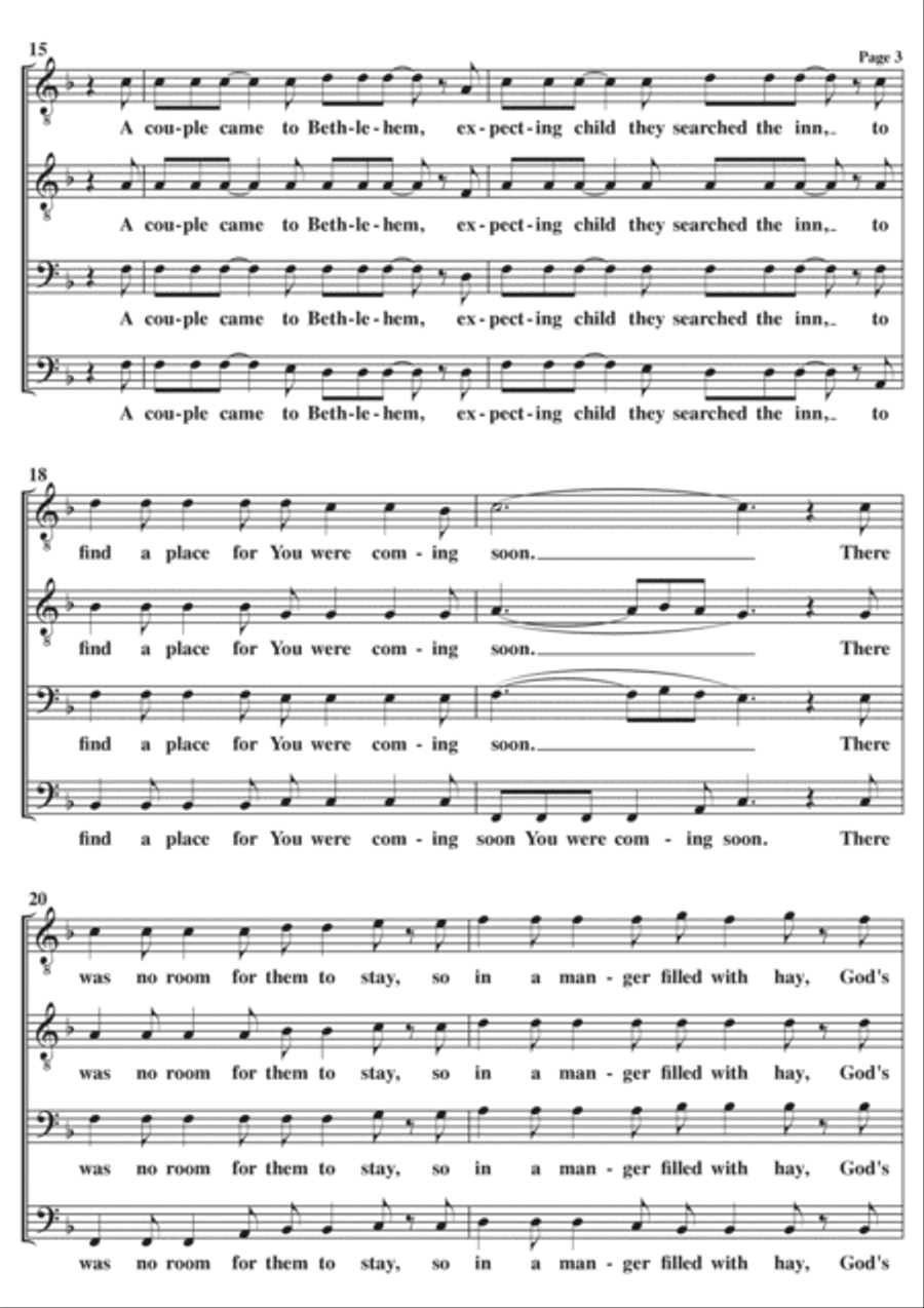 Hallelujah TTBB scores gallery preview page 3