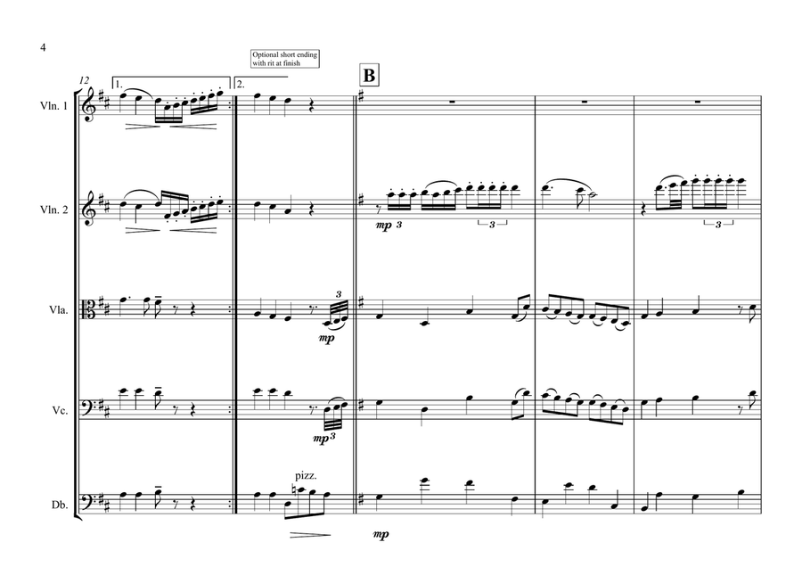 Spanish National Anthem for String Orchestra String Orchestra scores gallery preview page 4