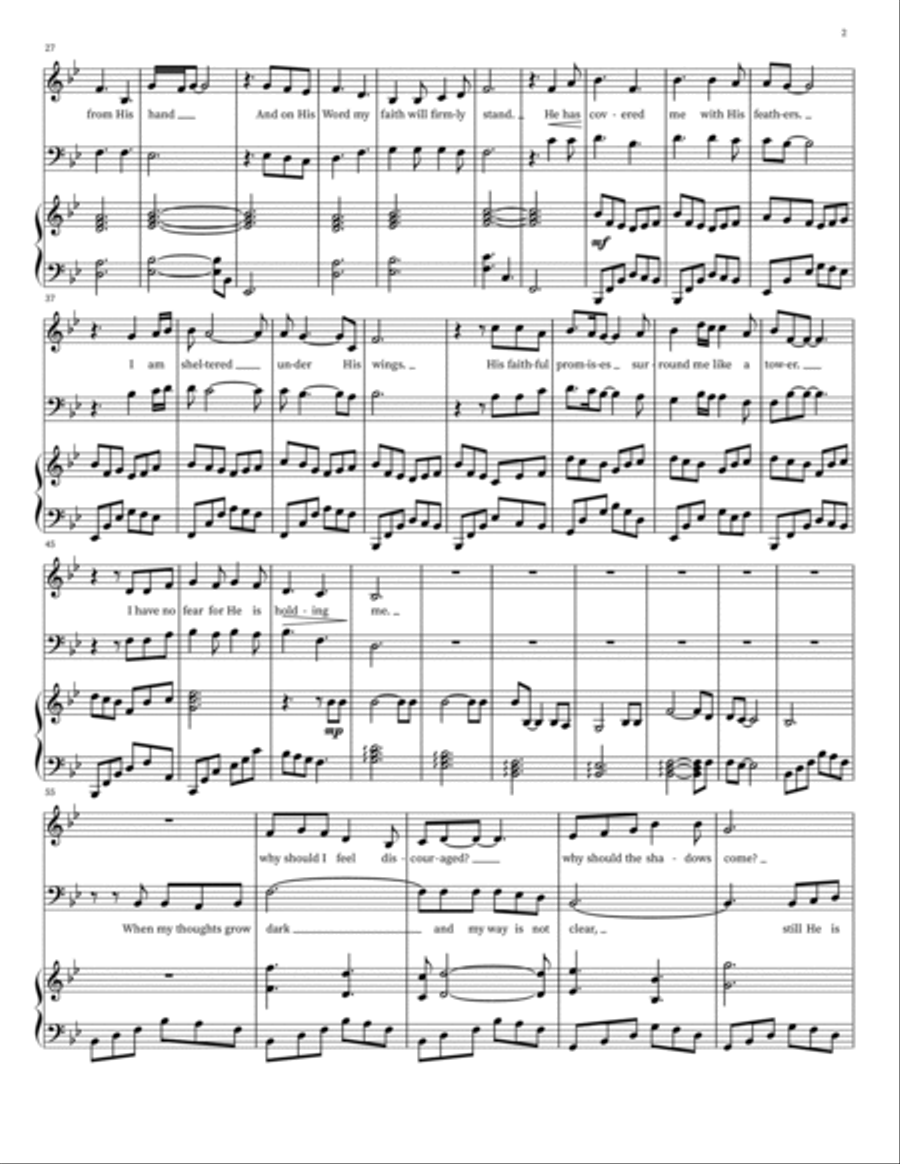 Under His Wings / Mezzo - Baritone Duet