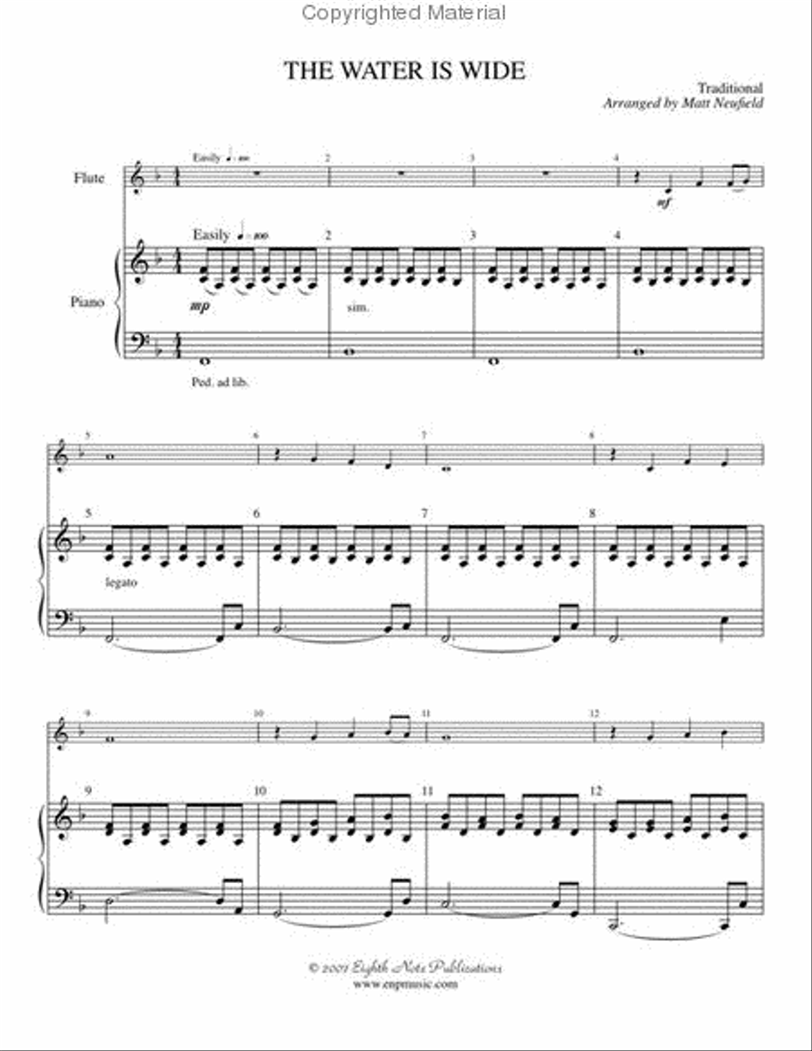 The Water Is Wide Small Ensemble scores gallery preview page 2