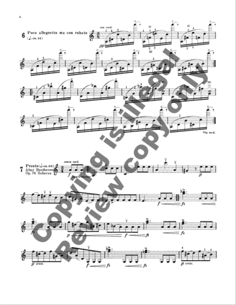 Caprice Variations Violin Solo scores gallery preview page 7
