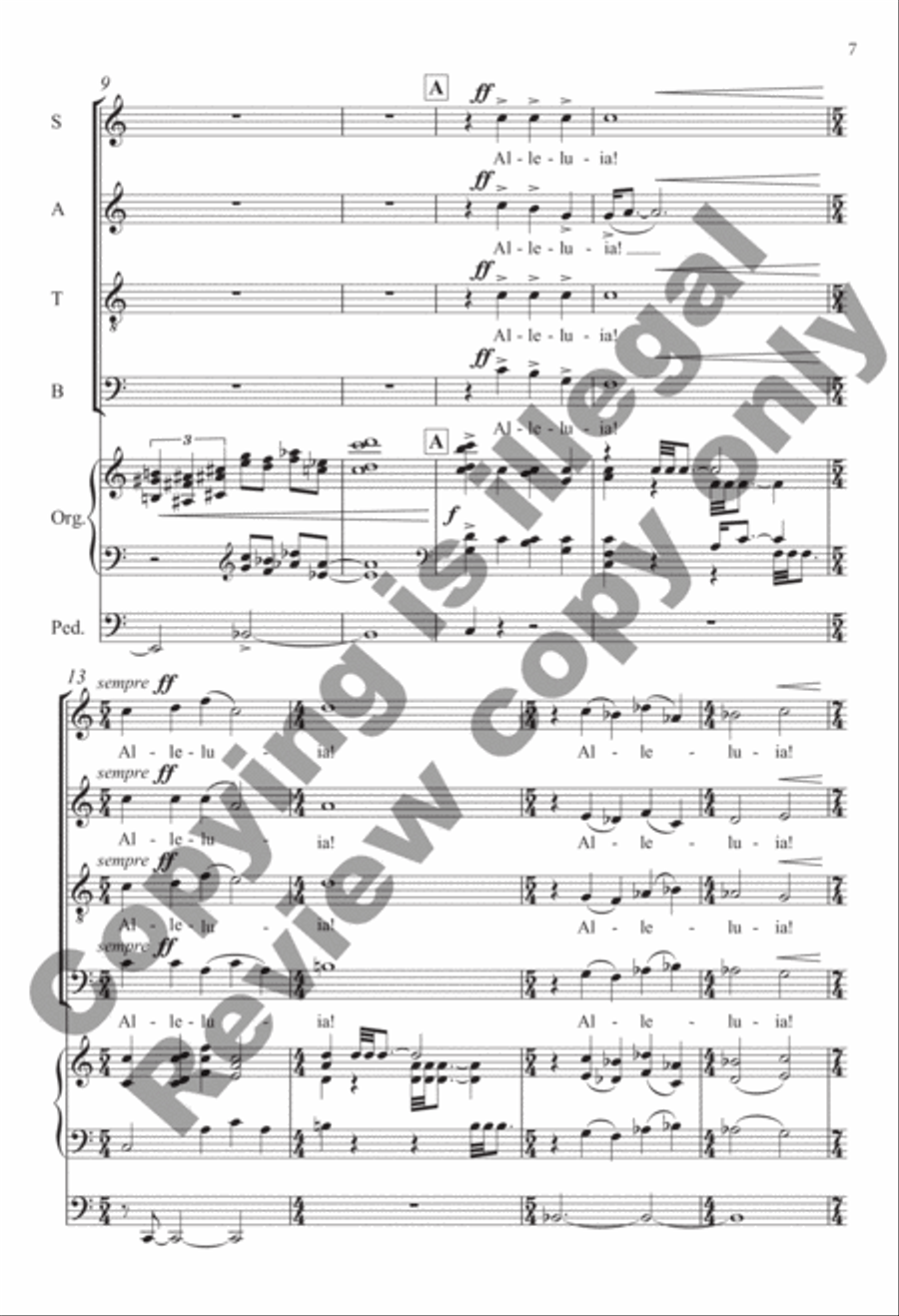 Selected Sacred Choral Works of Julian Wachner, Volume 1 4-Part scores gallery preview page 27