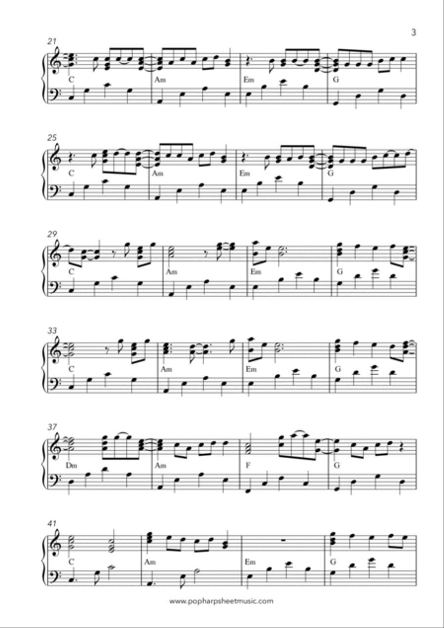 Save Your Tears Harp scores gallery preview page 3