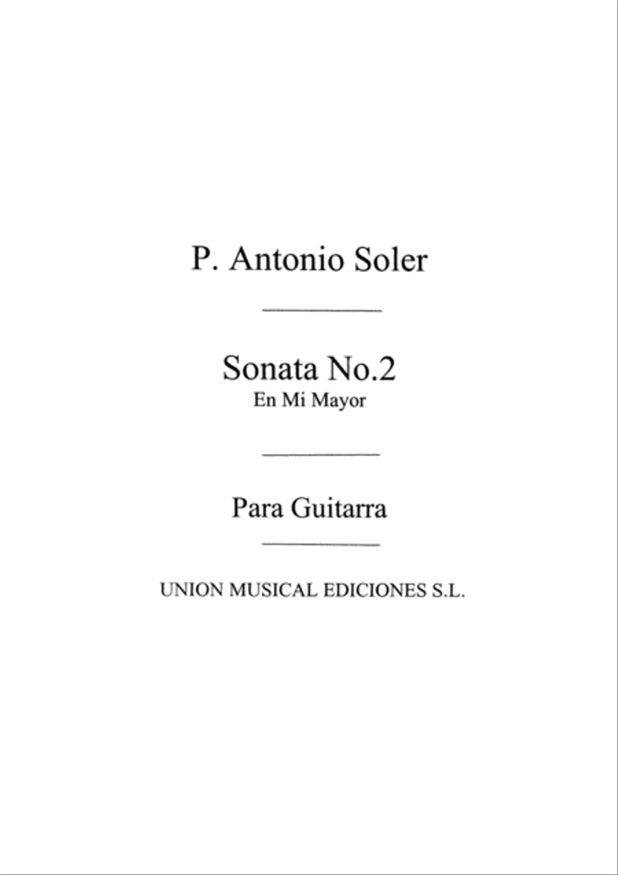 Sonata No.2 Acoustic Guitar scores gallery preview page 1