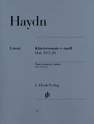 Book cover for Piano Sonata in C minor Hob.XVI:20