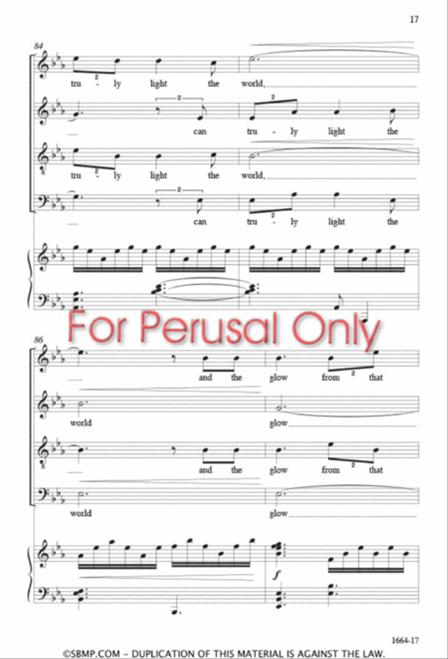Light the World Light the World 4-Part scores gallery preview page 16