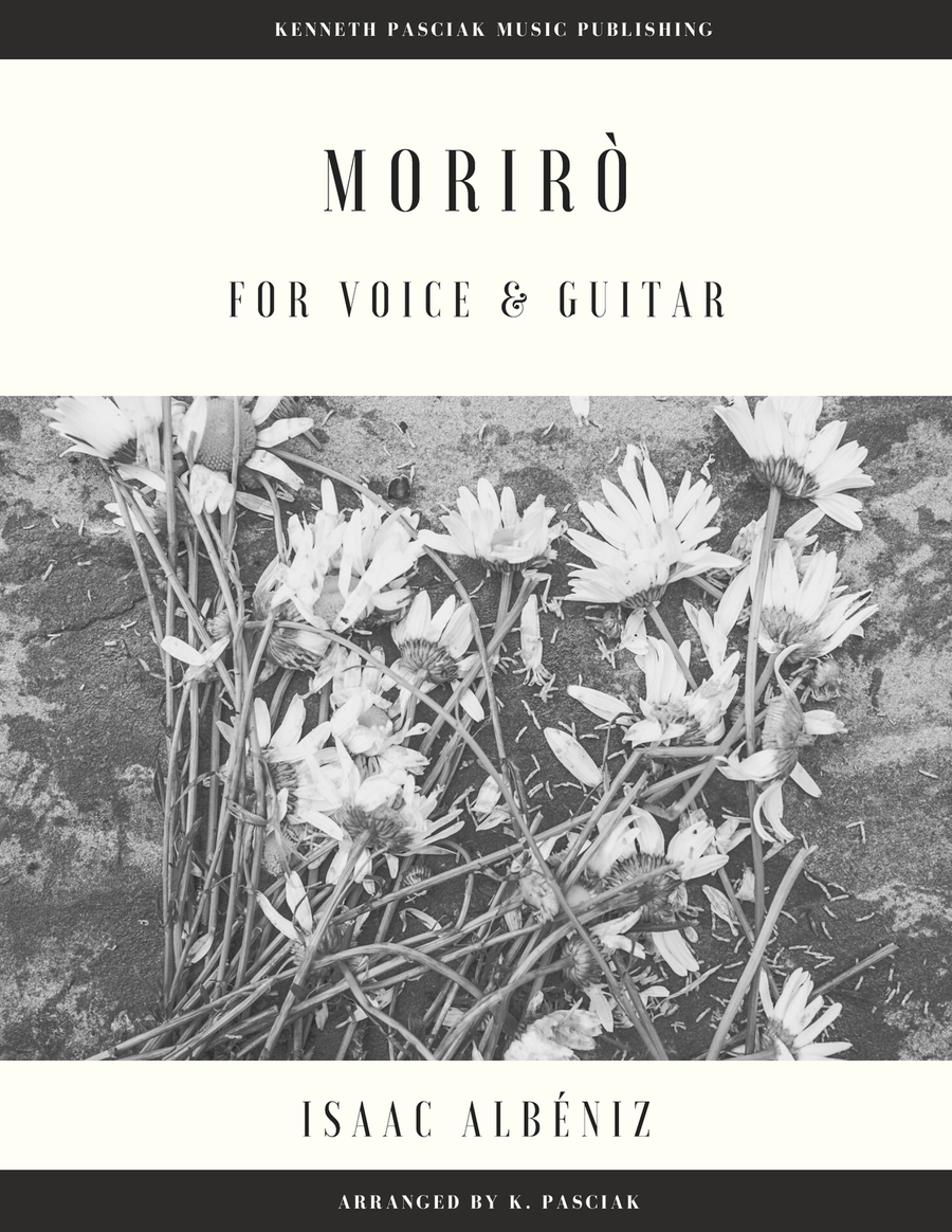 Morirò (for Voice and Guitar) Guitar Tablature scores gallery preview page 1